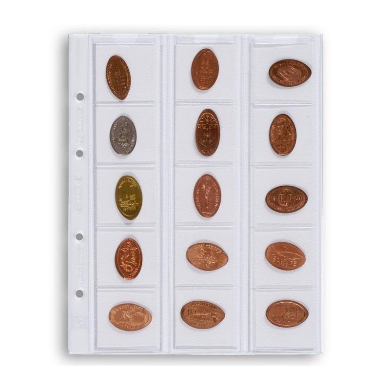 Hojas Leuchtturm OPTIMA 42 para monedas (5 unds.)