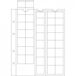 Hojas Leuchtturm OPTIMA EURO para monedas (5 unds.)