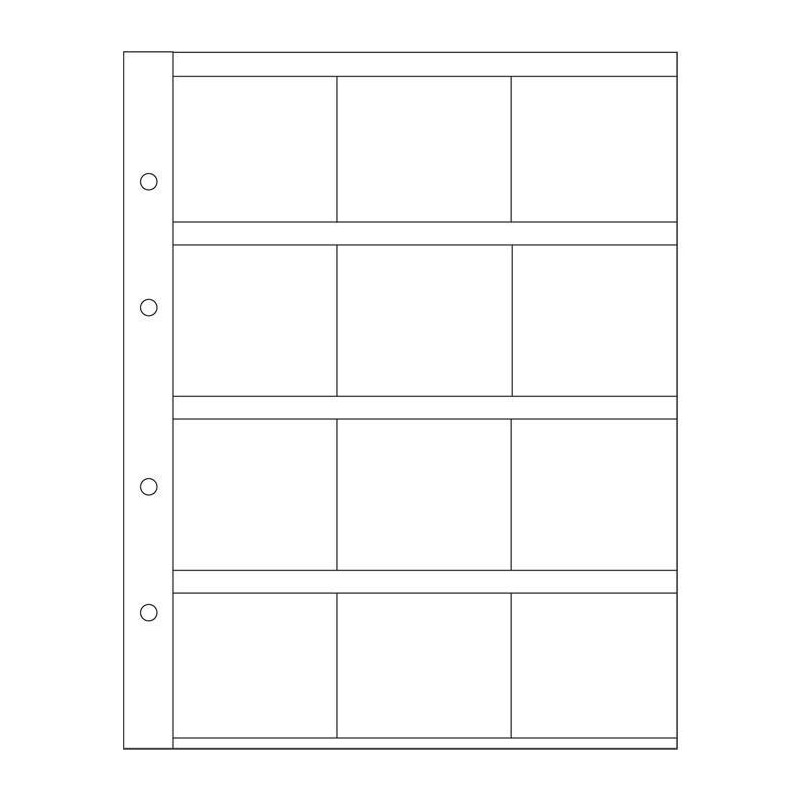 Hojas Leuchtturm OPTIMA K50 para monedas en cartones (5 unds.)