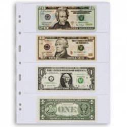Hojas GRANDE 4C Leuchtturm para Billetes (5 unds.)