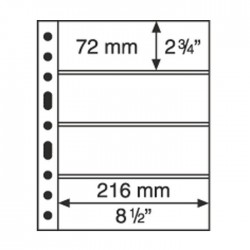 Hojas GRANDE 4C Leuchtturm para Billetes (5 unds.)
