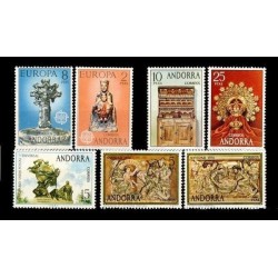 1974 Sellos de Andorra (Correo Español). Año Completo **