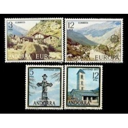 1977 Sellos de Andorra (Correo Español). Año Completo **