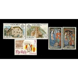1978 Sellos de Andorra (Correo Español). Año Completo **
