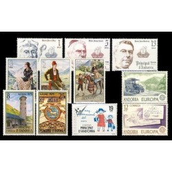 1979 Sellos de Andorra (Correo Español). Año Completo **