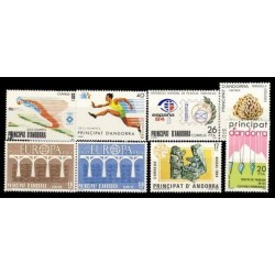 1984 Sellos de Andorra (Correo Español). Año Completo **