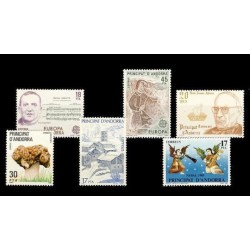 1985 Sellos de Andorra (Correo Español). Año Completo **