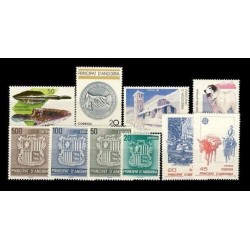1988 Sellos de Andorra (Correo Español). Año Completo **