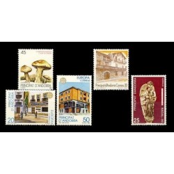 1990 Sellos de Andorra (Correo Español). Año Completo **