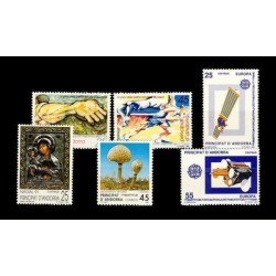 1991 Sellos de Andorra (Correo Español). Año Completo **
