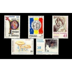 1993 Sellos de Andorra (Correo Español). Año Completo **