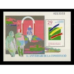 1994 Sellos de Andorra (Correo Español). Año Completo **
