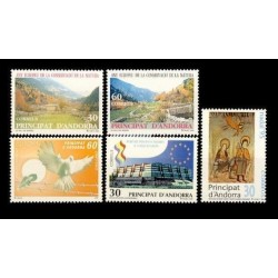 1995 Sellos de Andorra (Correo Español). Año Completo **