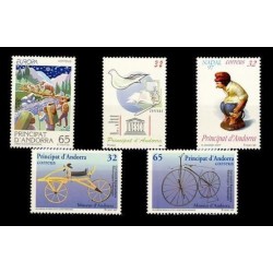 1997 Sellos de Andorra (Correo Español). Año Completo **