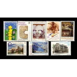 2000 Sellos de Andorra (Correo Español). Año Completo **