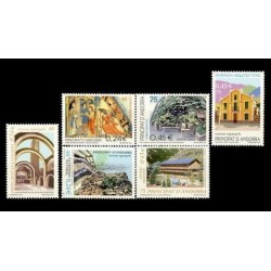 2001 Sellos de Andorra (Correo Español). Año Completo **