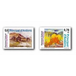 2009 Sellos Andorra Español. Patrimonio Cultural (Edifil 369/70)**