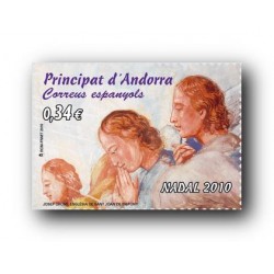 2010 Sellos Andorra Español. (Edifil 379). Navidad **
