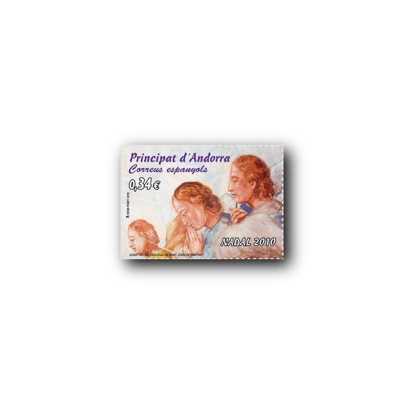 2010 Sellos Andorra Español. (Edifil 379). Navidad **