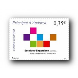 2010 Sellos Andorra Español. (Edifil 380). El Románico **