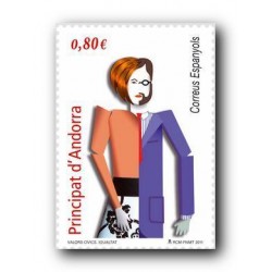 2011 Sellos Andorra Español. (Edifil 386-7). Bienal de Venecia **