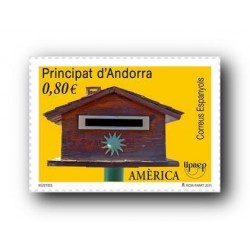 2011 Sellos Andorra Español. (Edifil 388). Valores Cívicos **