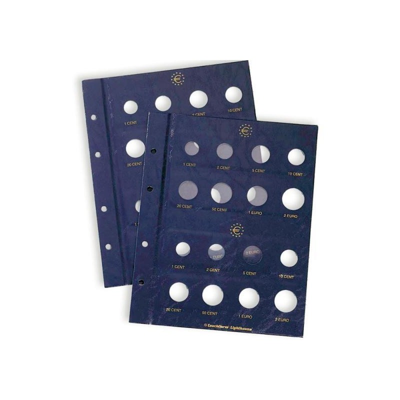 Hojas VISTA para álbum Vista de 2 euros. (2 unid.)