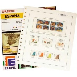Juego de Hojas Edifil Asturias y Leon, Barcelona, Valencia...