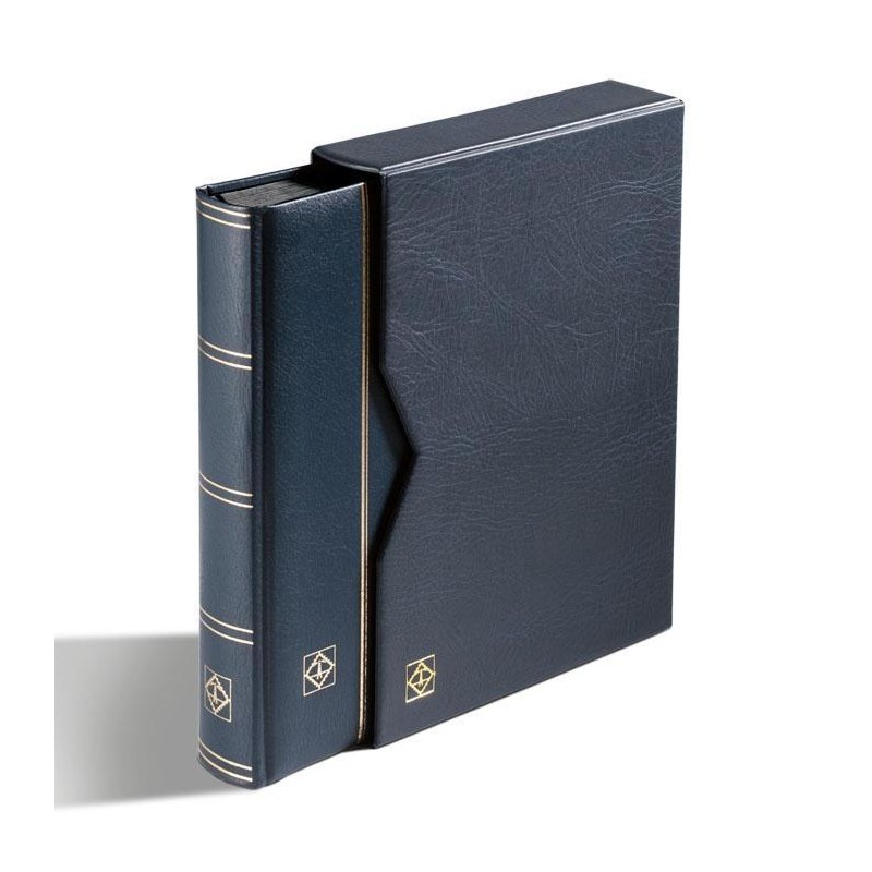 Clasificador de sellos Leuchtturm Piel con Cajetin 32 Hojas (64 pgs.)