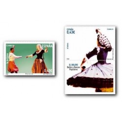 2009 Sellos de España. Bailes y Danzas. El Bolero y la Mateixa. (Edif. 4489