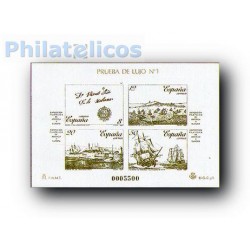 1987 Prueba Lujo 1/2. Exp. Filatélica. ESPAMER´87