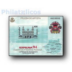 1994 Prueba Oficial. Exposición Filatélica Nacional EXFILNA´94