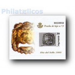 1995 Prueba Lujo 9. Día del Sello. Buzones