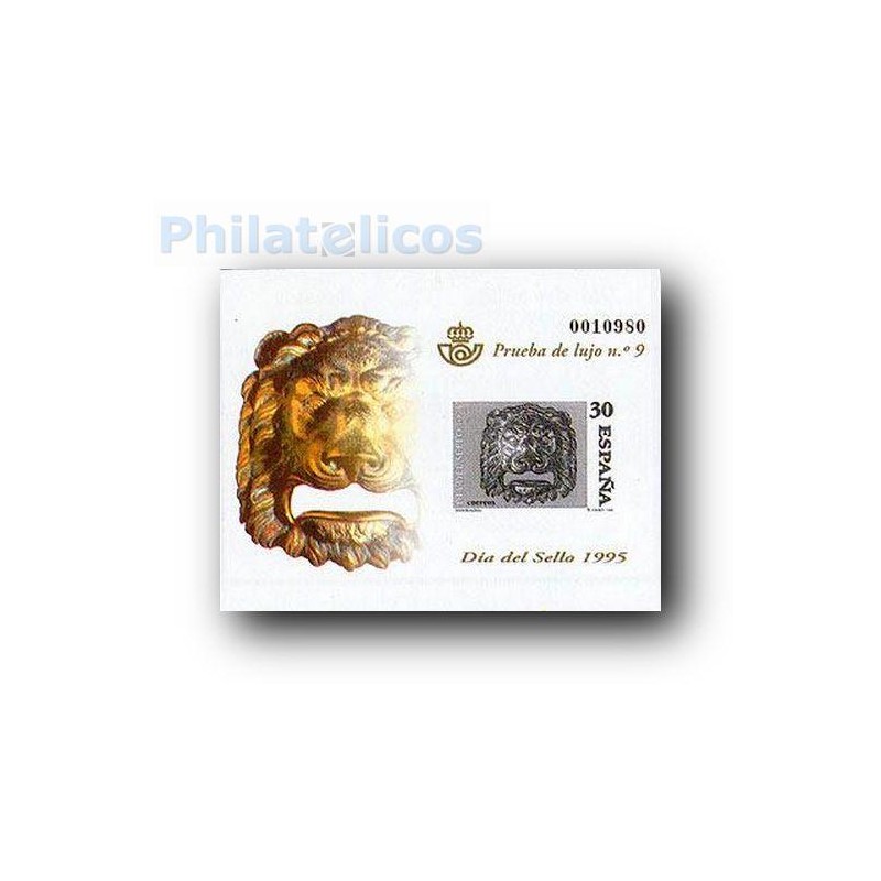 1995 Prueba Lujo 9. Día del Sello. Buzones