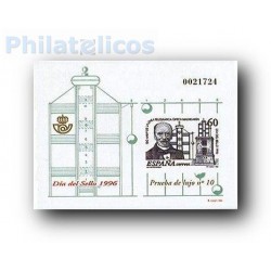 1996 Prueba Lujo 10. Día del Sello. 150 Aniversario de la línea