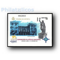 1997 Prueba Oficial. Exposición Filatélica Nacional. Exfilna´97