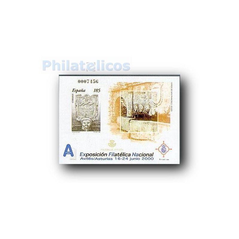 2000 Prueba Oficial. Exposición Filatélica Nacional. Exfilna´200