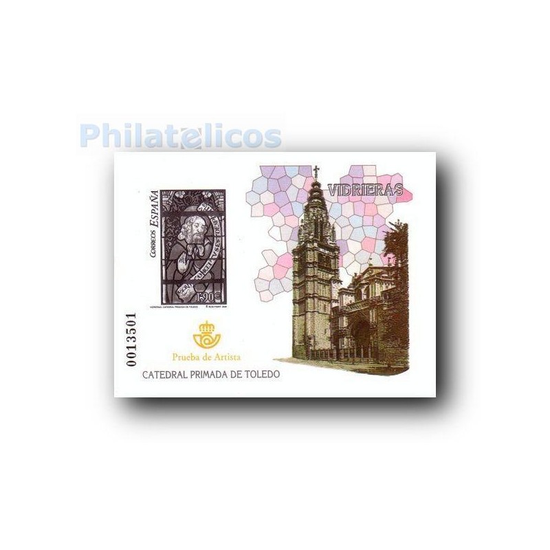 2004 Prueba del Artista. Vidrieras Catedral Primada de Toledo.