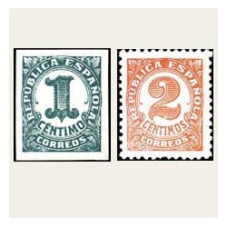 1933 Cifras. Edif.677/78 **