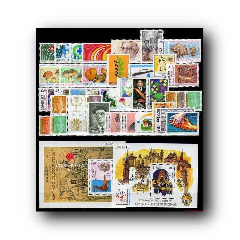 Sellos de España 1993 año completo