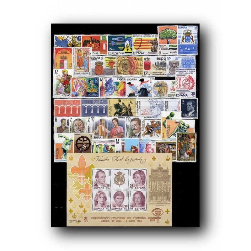 Sellos de España 1984 año completo