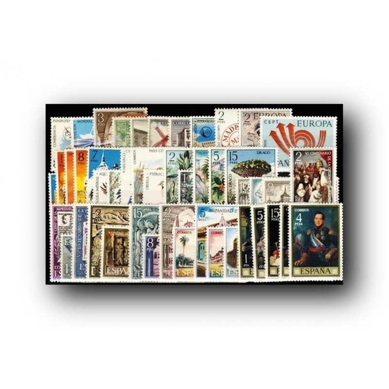 Sellos de España 1973 año completo
