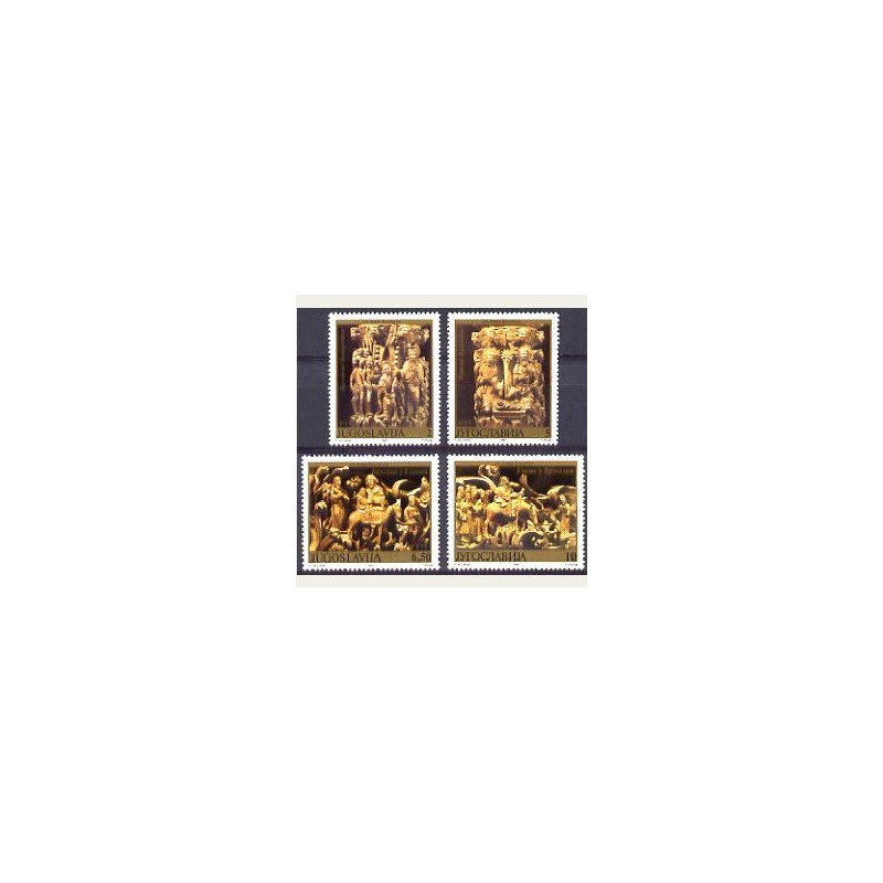 1990 Yugoslavia. Esculturas Religiosas. Yvert.2324/27 **