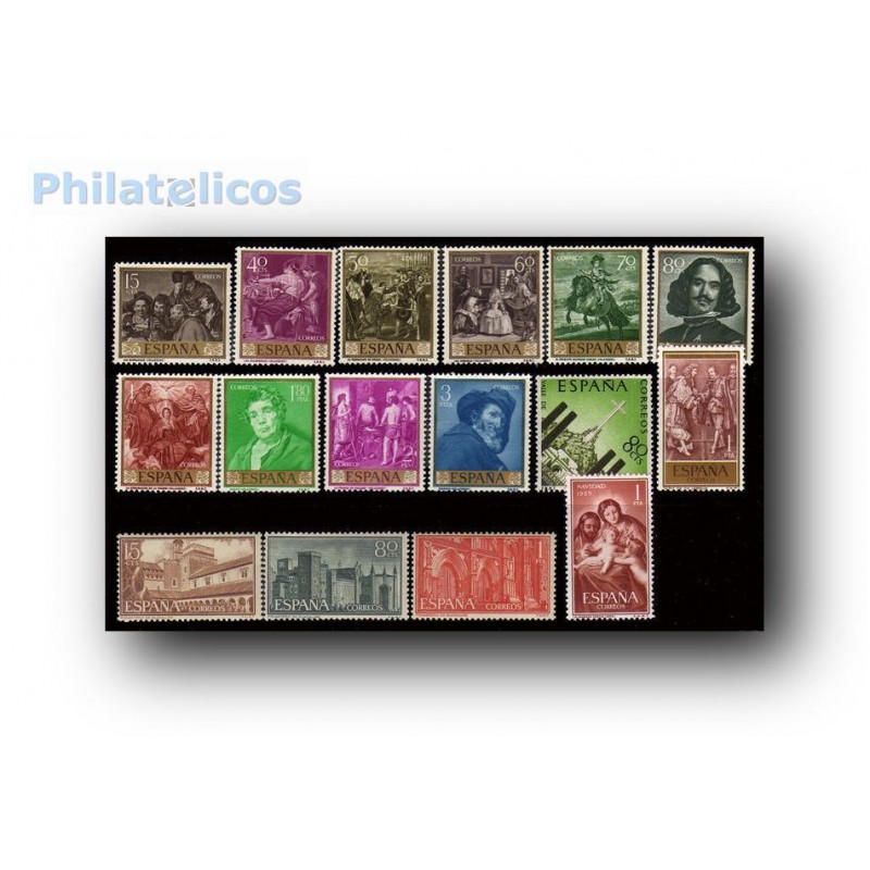 Sellos de España 1960 año completo