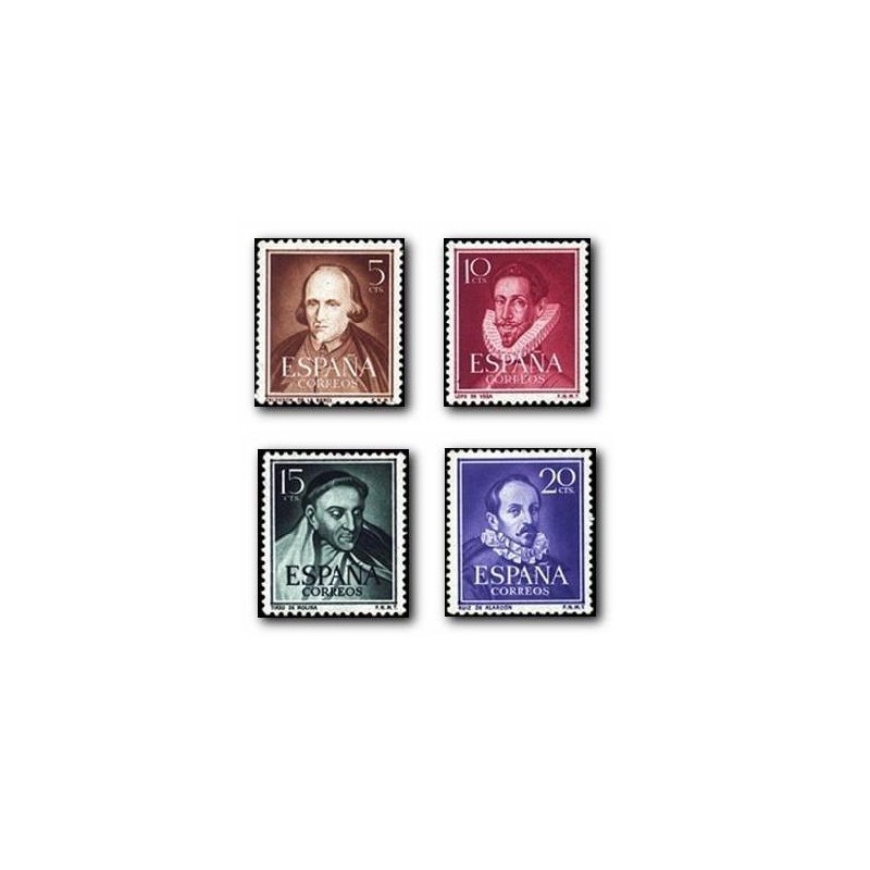 1950-53 España. Literatos. (Edif. 1071/74) **