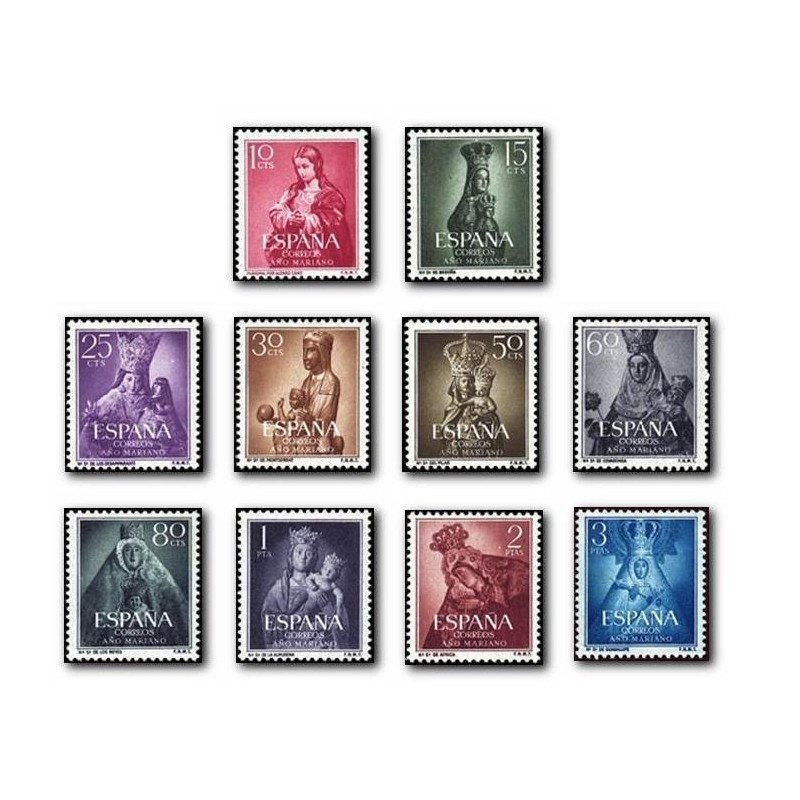 1954 España. Año Mariano. (Edif. 1132/41)**