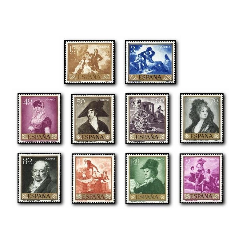 1958 España. Goya. (Edif. 1210/19)**