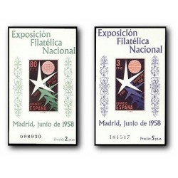 1958 España. Exposición Filatelia Nacional. (Edif. 1222/23) **