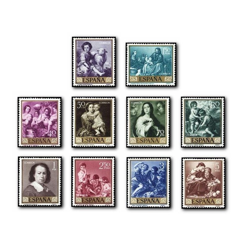 1960 España. Bartolomé Esteban Murillo. (Edif. 1270/79)**