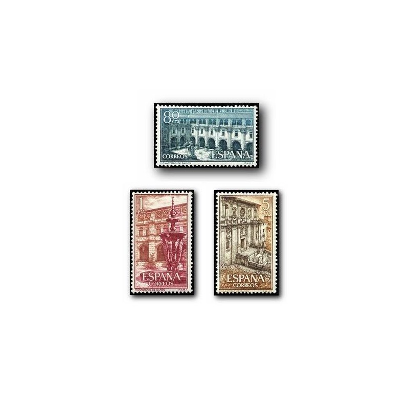 1960 España. Real Monasterio de Samos. (Edif.1322/24) **
